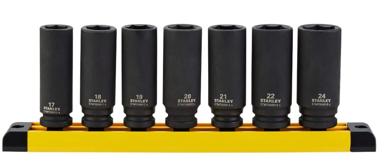 Stanley Pro 1 2 in Deep Impact Socket Set Metric 7 pc Canadian Tire