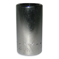 MAXIMUM 1/2-in Drive Regular Socket, 6-Point, Nickel-Chrome Plating