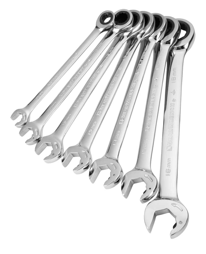 Mastercraft Double Ratcheting Wrench and Flare Nut Wrench Set, 20-pcs ...