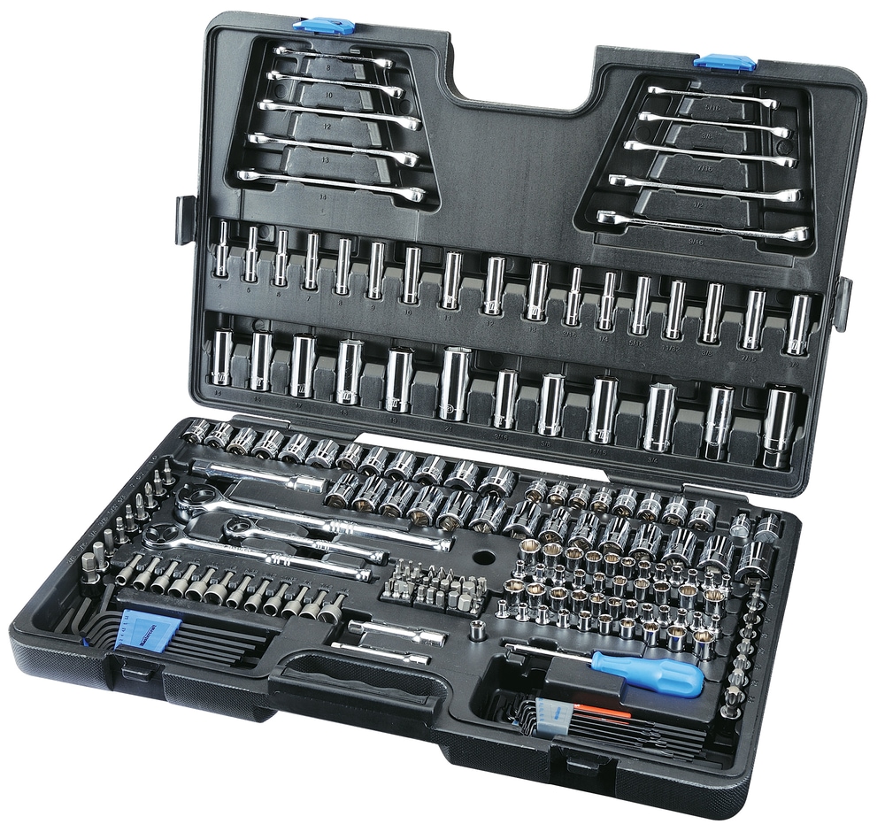Mastercraft Socket, 233pc & Long Arm Hex Key Bit Set, 12pc Canadian