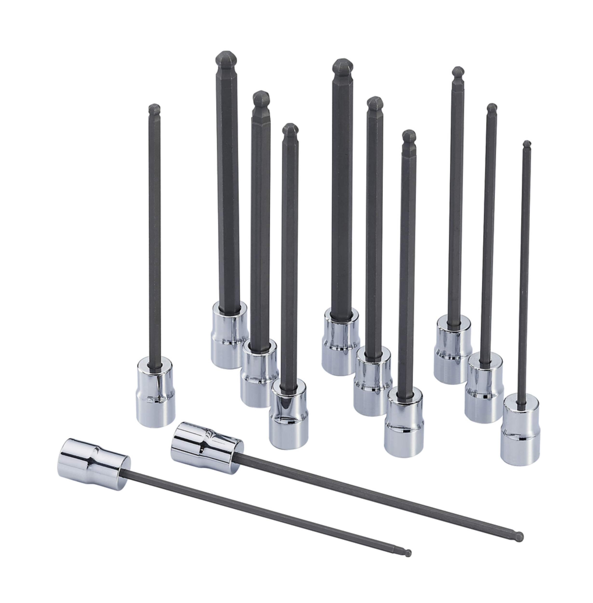 Mastercraft Socket, 233-pc & Long Arm Hex Key Bit Set, 12-pc Composite_or_Mixed