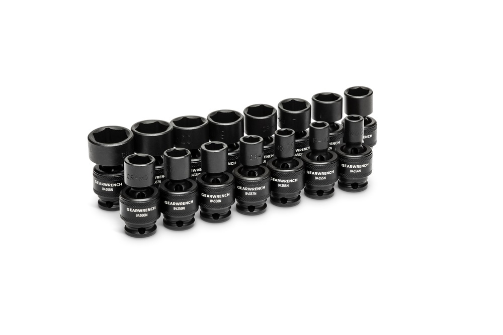 GearWrench 3/8in Drive Regular Impact Socket Set, 15pc, 3/8in, Metric Canadian Tire
