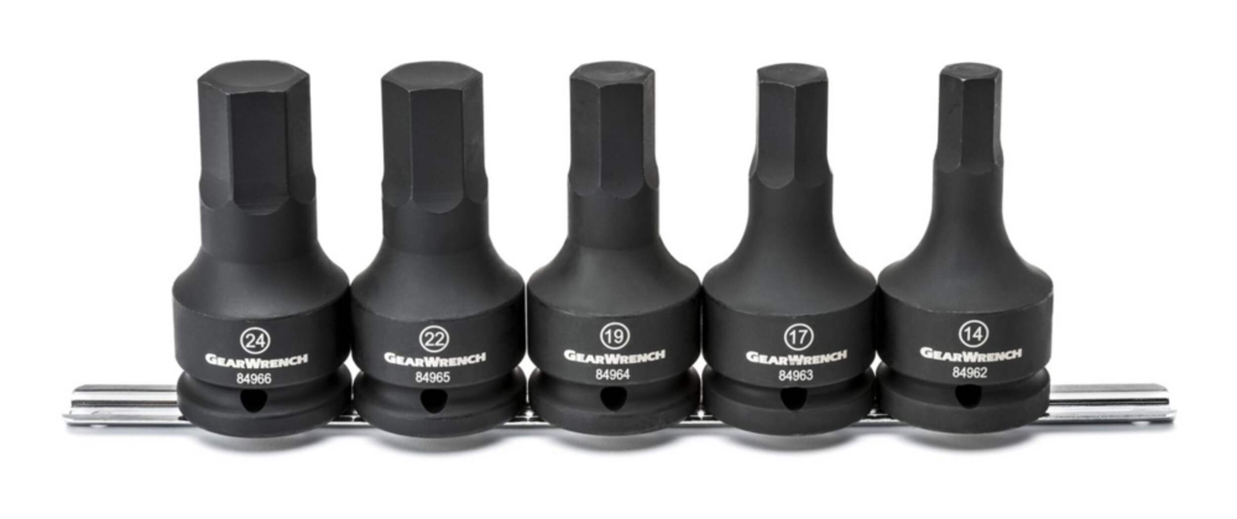 GearWrench 3/4-in Drive Impact Socket Set, 5-pc, 3/4-in, Metric Front_Elevated