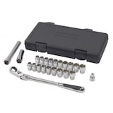 GearWrench Pass-Thru™ 3/8-in Drive Socket Set 23-pc, SAE/Metric Composite_or_Mixed