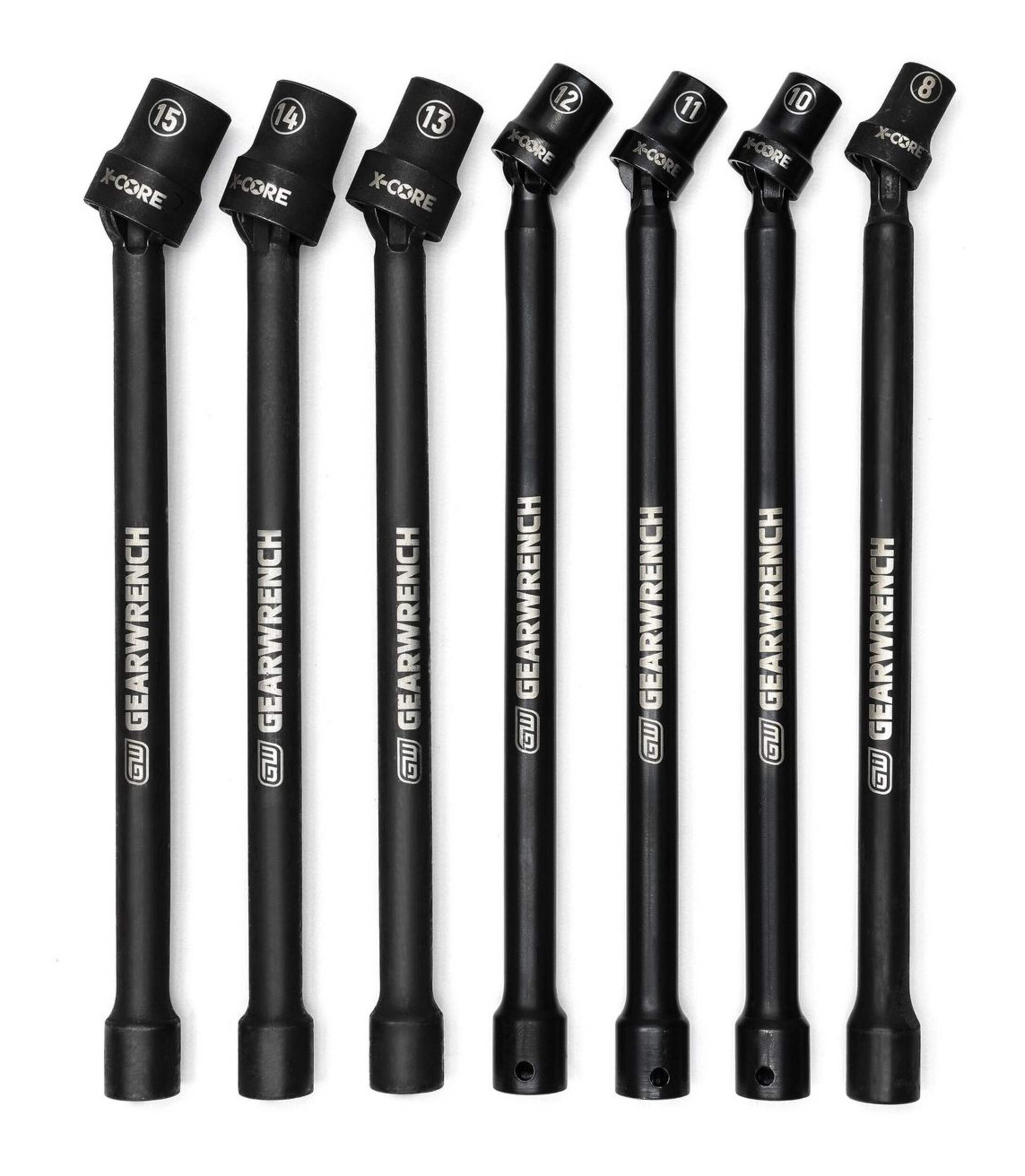 GearWrench 3/8-in Drive Impact Extension Socket Set, 7-pc, 3/8-in, Metric Side_Left