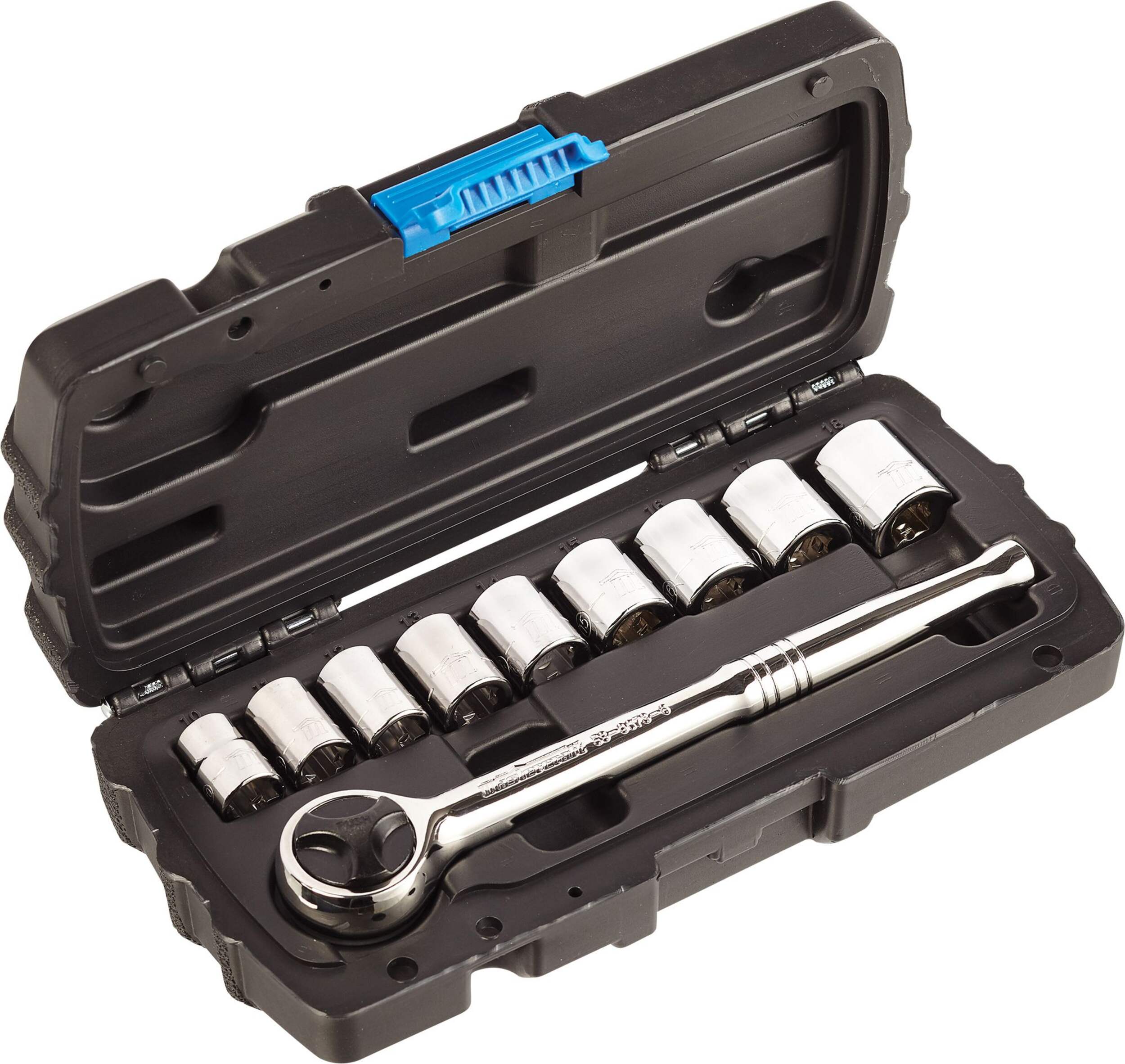 Mastercraft 3/8-in Drive Socket Set, 10-pc Overhead_Plunge
