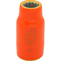 Gray Tools 1/2-in Drive Standard Length Socket, Assorted Sizes, SAE, 12-Point, 1000V Insulated Front_Elevated