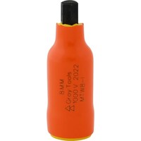 Douille à tête hexagonale Gray Tools, 3/8 po, longueur standard, tailles variées, isolation 1 000 V Front_Flat