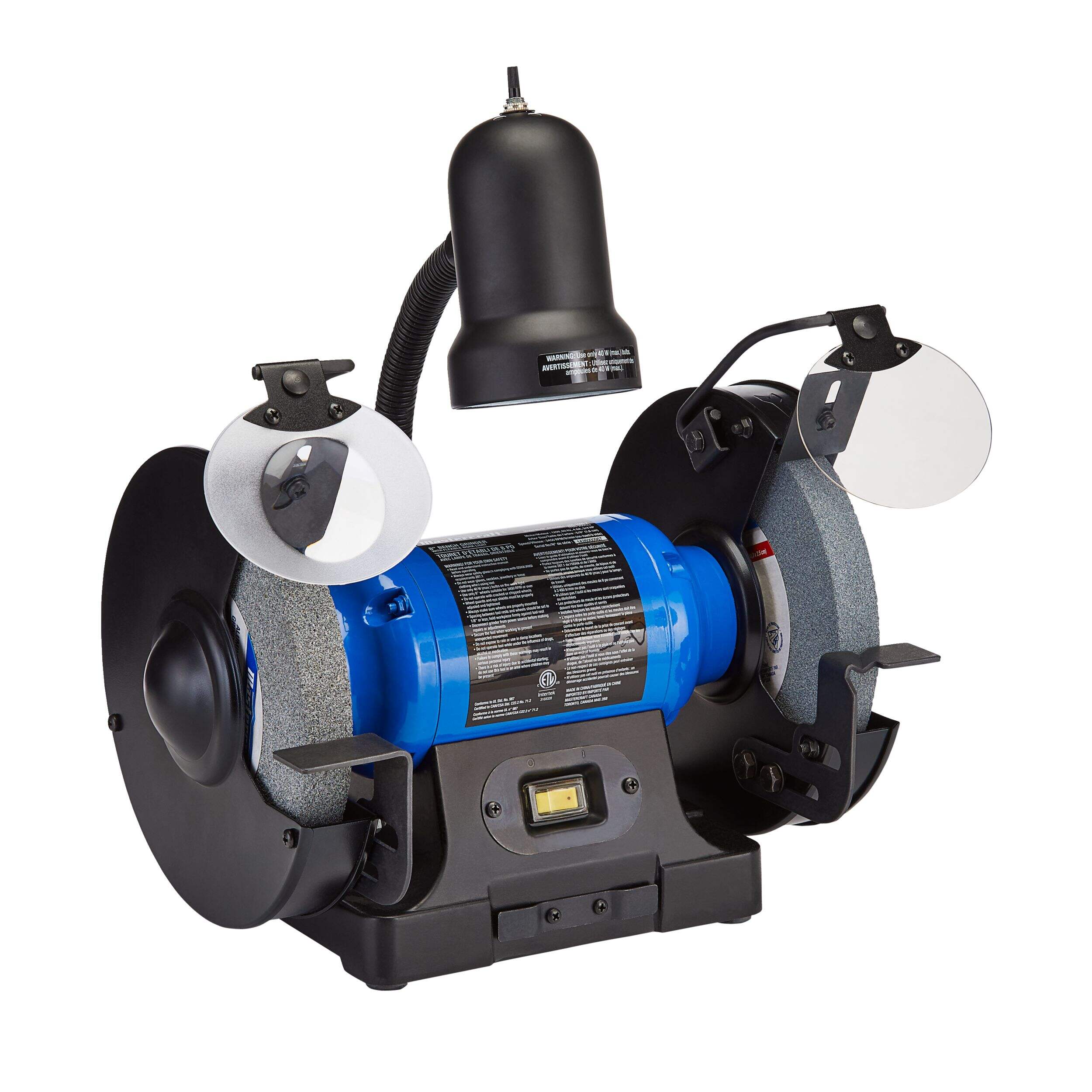 Mastercraft Bench Grinder, 8-in Front_Three_Fourths_Angled_Right