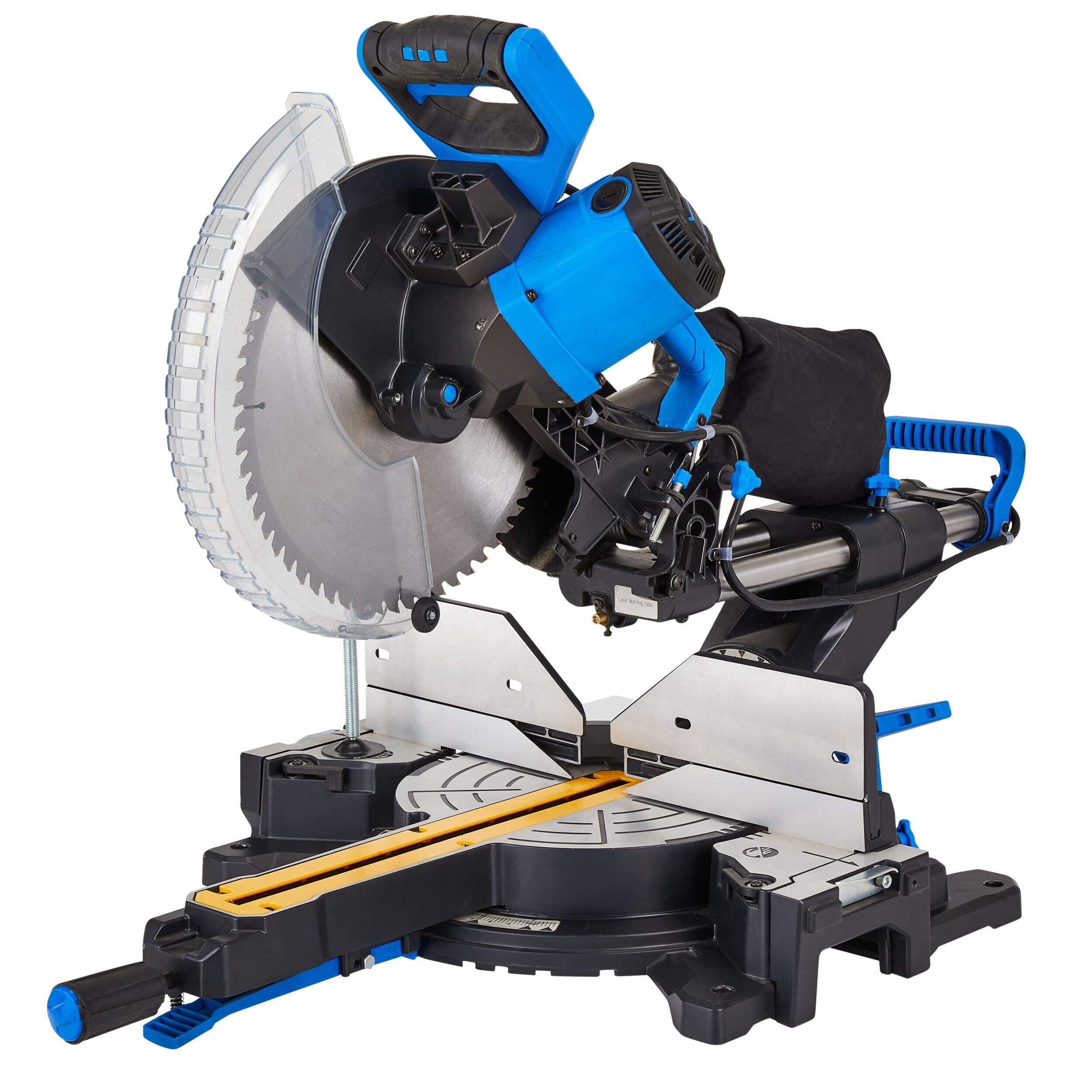 Mastercraft 15 Amp Dual-Bevel Sliding Mitre Saw with Laser, 12-in Front_Three_Fourths_Angled_Left