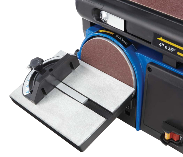 Mastercraft 4.3 Amp Belt/Disc Sander, with Locking Key, 4in x 36in