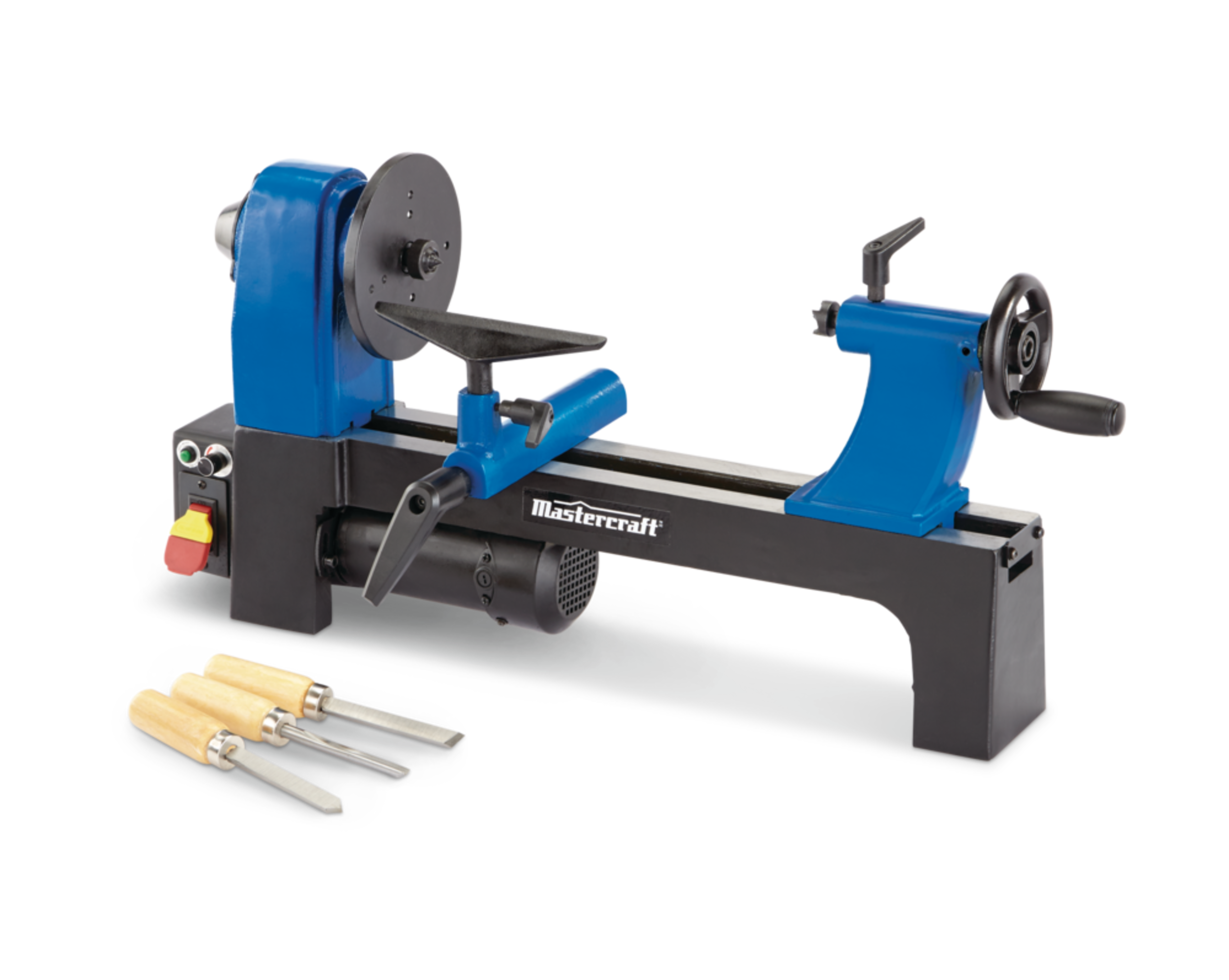 Mastercraft 3 Amp Metal Lathe & Chisel Set, 12-in Front_Three_Fourths_Angled_Left