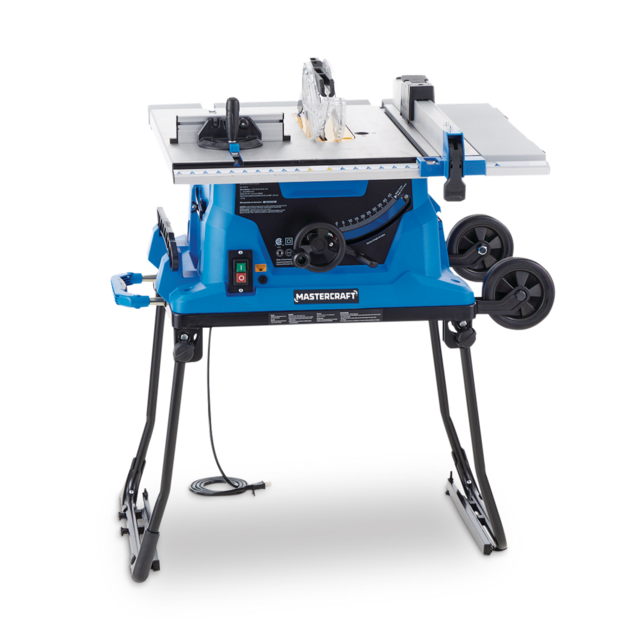 Mastercraft 15 Amp Portable Table Saw With Stand, 10-in | Canadian Tire