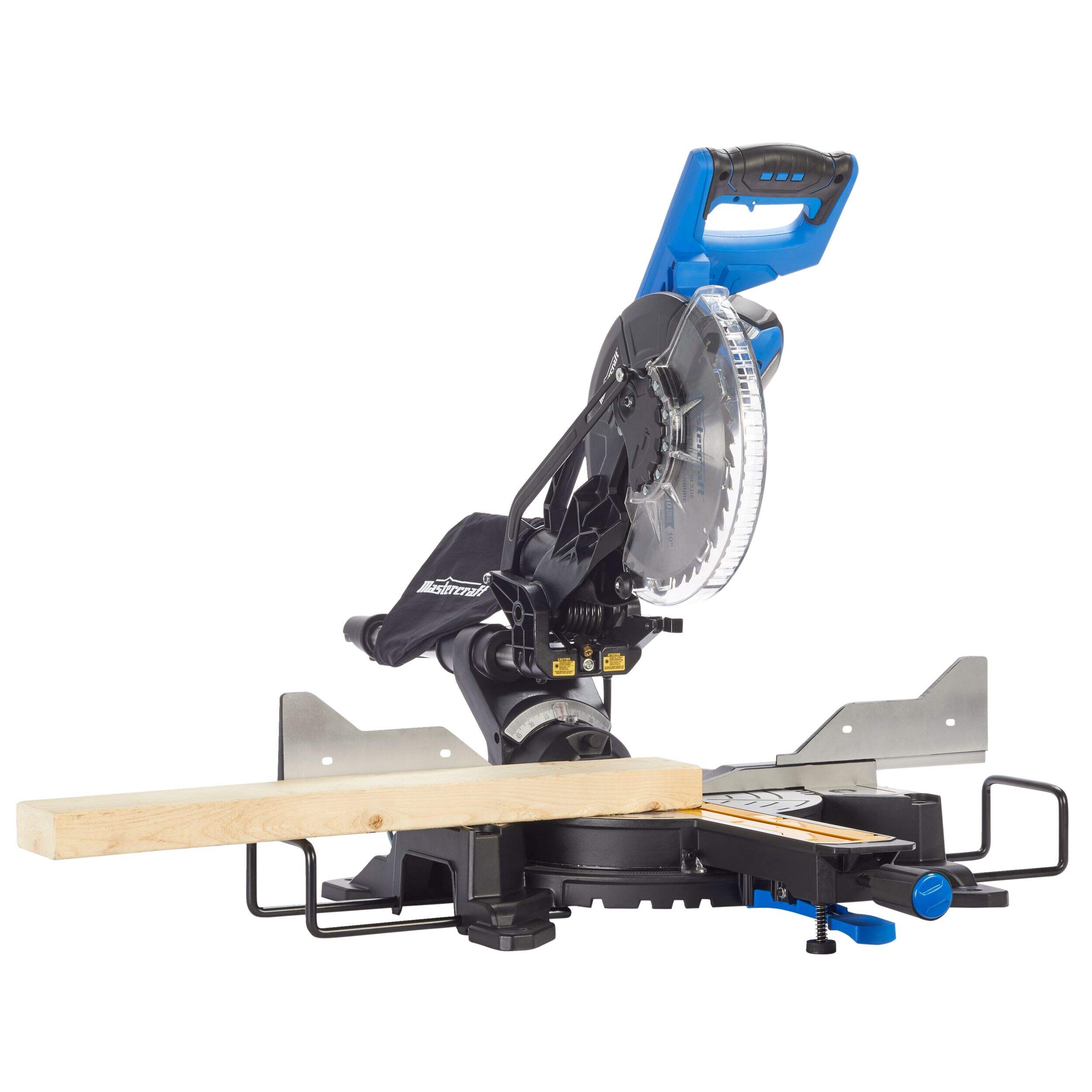 Mastercraft 15 Amp Dual-Bevel Sliding Mitre Saw with Laser, 10-in Front_Three_Fourths_Angled_Right