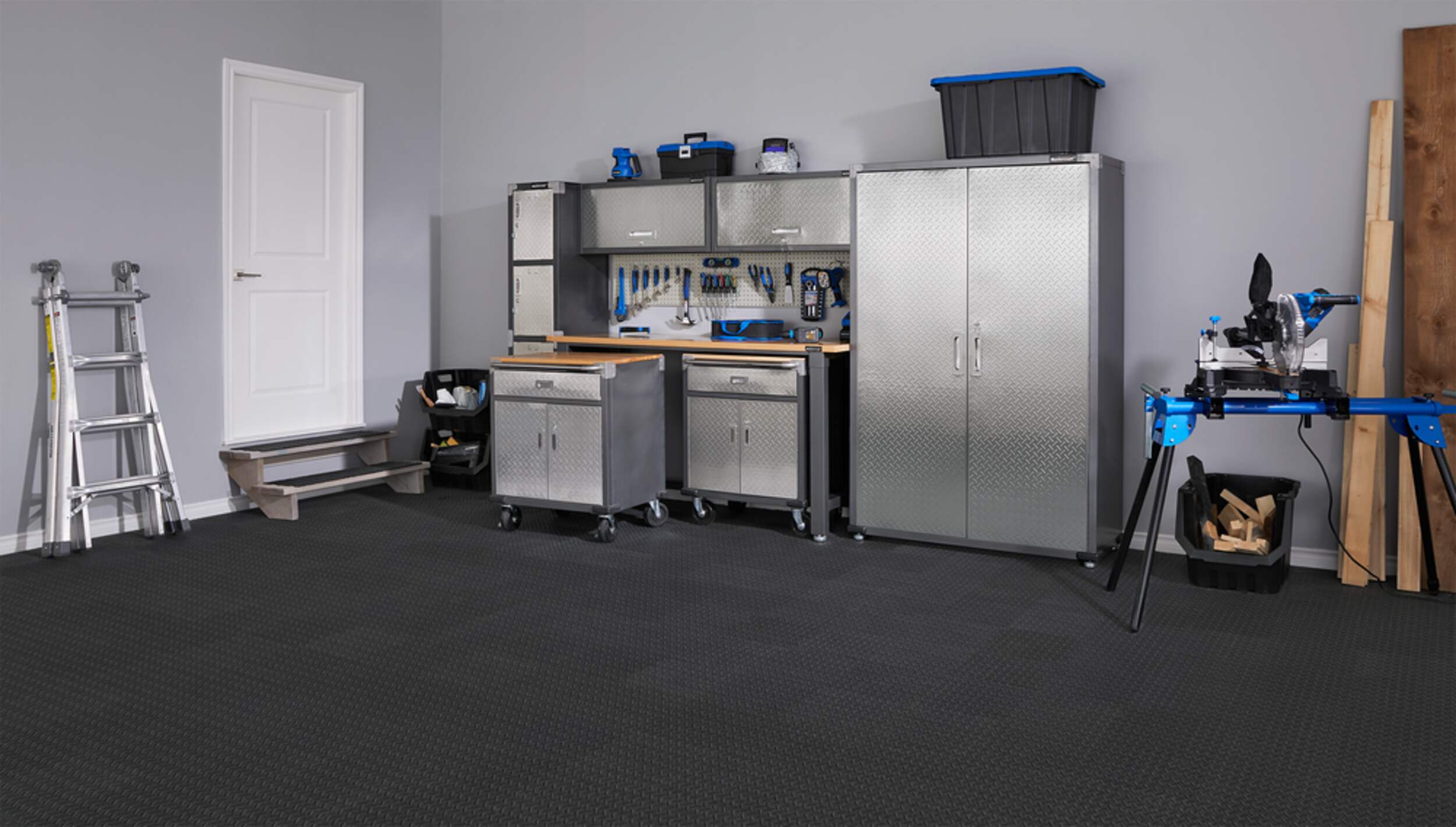 Mastercraft Steel Pegboard Kit, Includes Four 12x24in Panels, 48pc