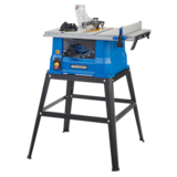Mastercraft 15 Amp Table Saw with Heavy-Duty Steel Stand, 10-in Front_Three_Fourths_Angled_Left
