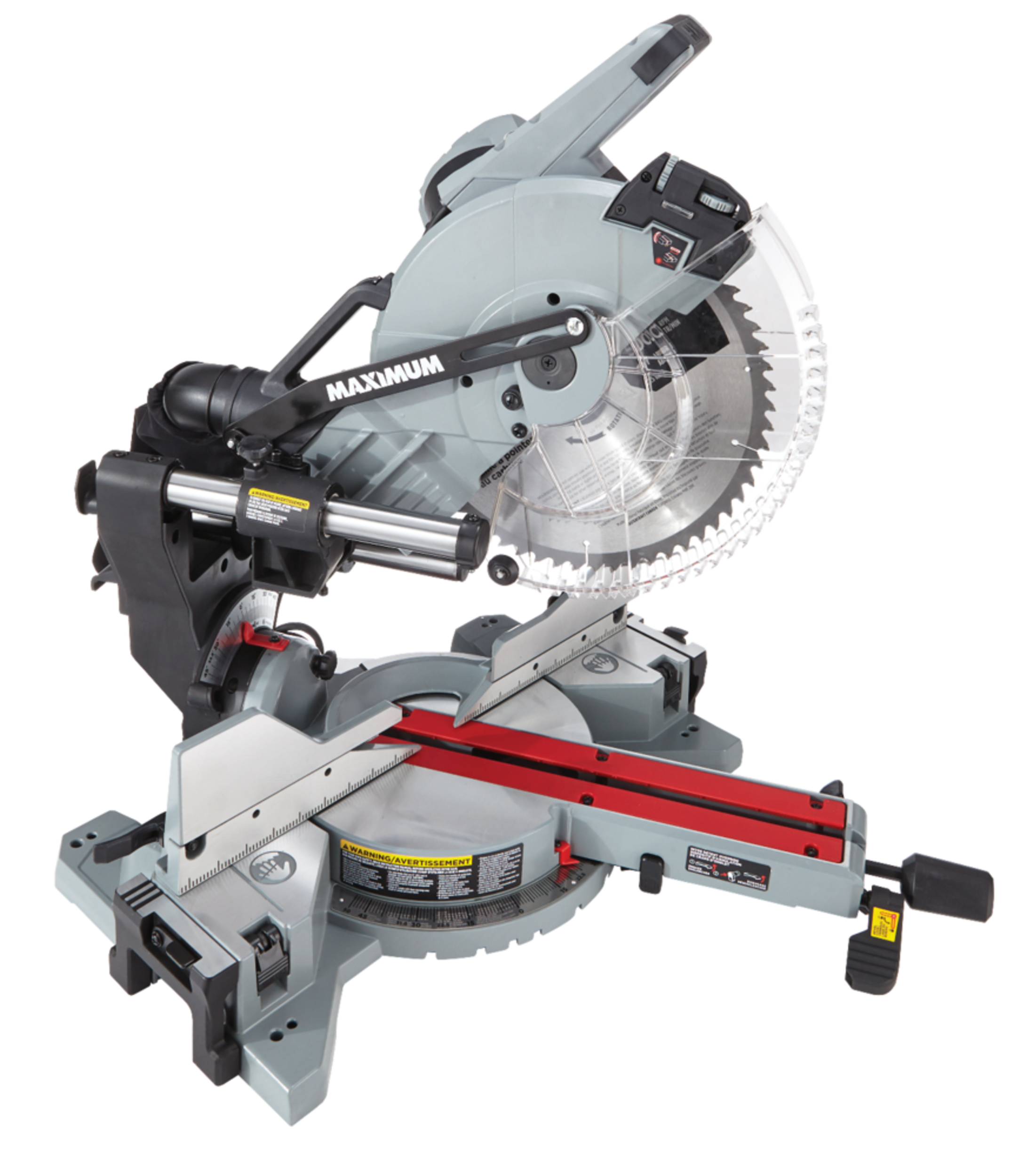 MAXIMUM Dual-Bevel Sliding Mitre Saw, 12-in Front_Angled_Right