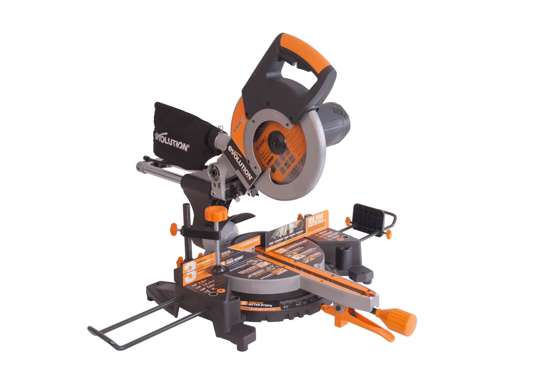 Evolution Multi Purpose Sliding Mitre Saw 10 in Canadian Tire