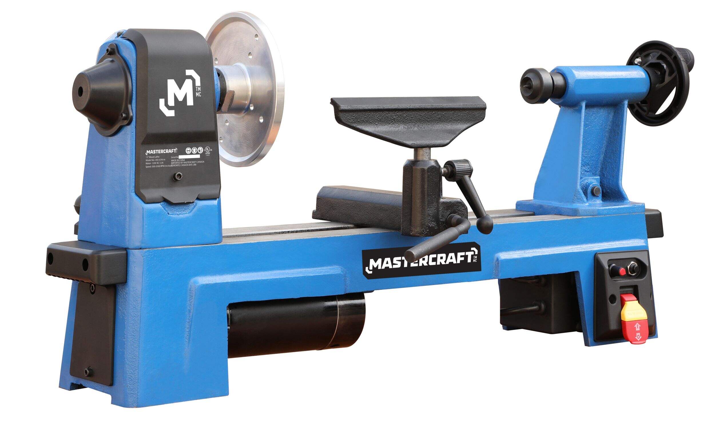 Mastercraft Lathe, 12-in, 3.3 A Front_Three_Fourths_Angled_Right