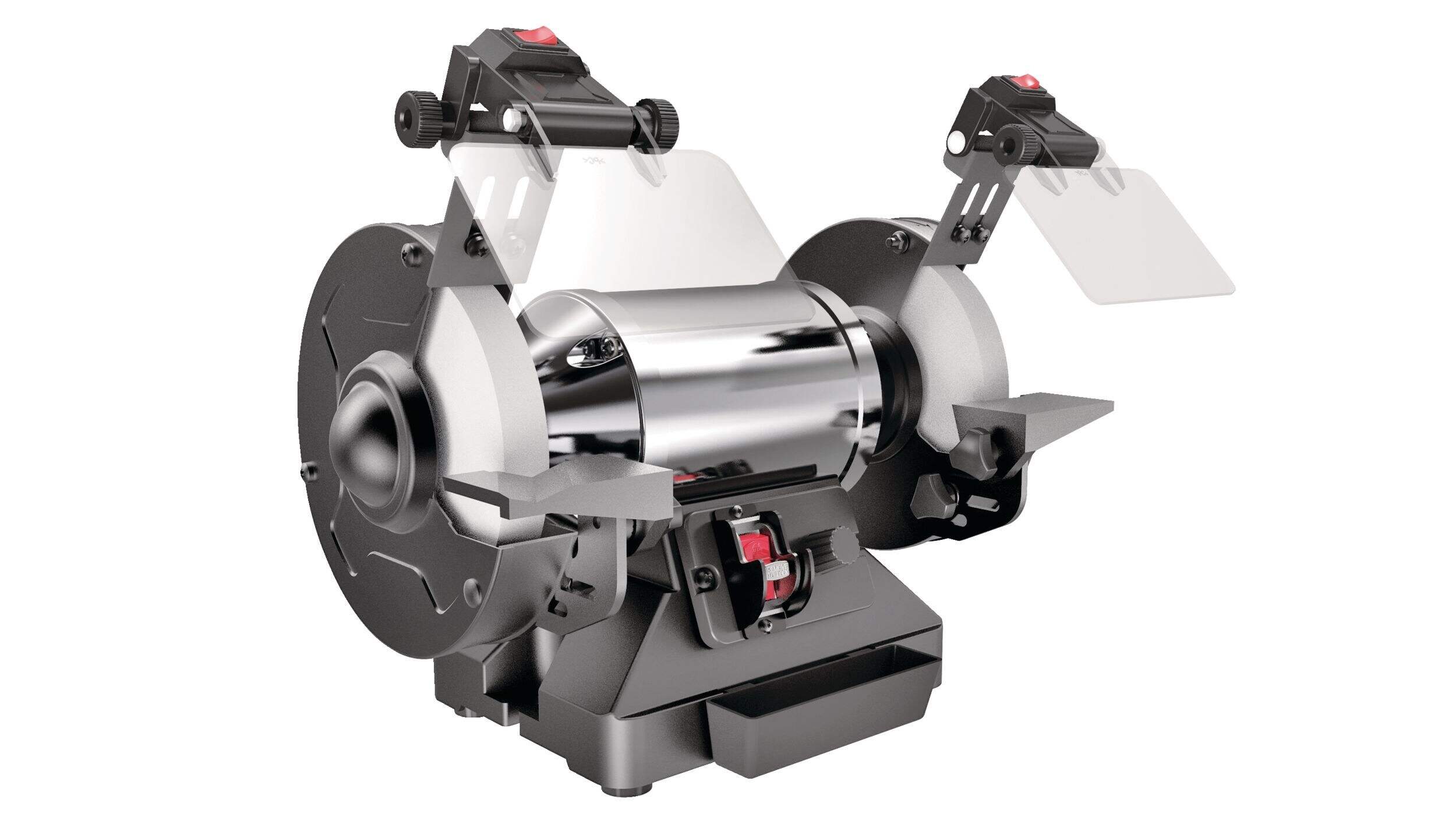 MAXIMUM 2.5A Variable Speed Heavy-Duty Bench Grinder, 6-in Front_Three_Fourths_Angled_Right