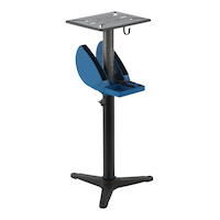 Mastercraft Heavy-Duty Cast Iron Adjustable Bench Grinder Stand Front_Three_Fourths_Angled_Right