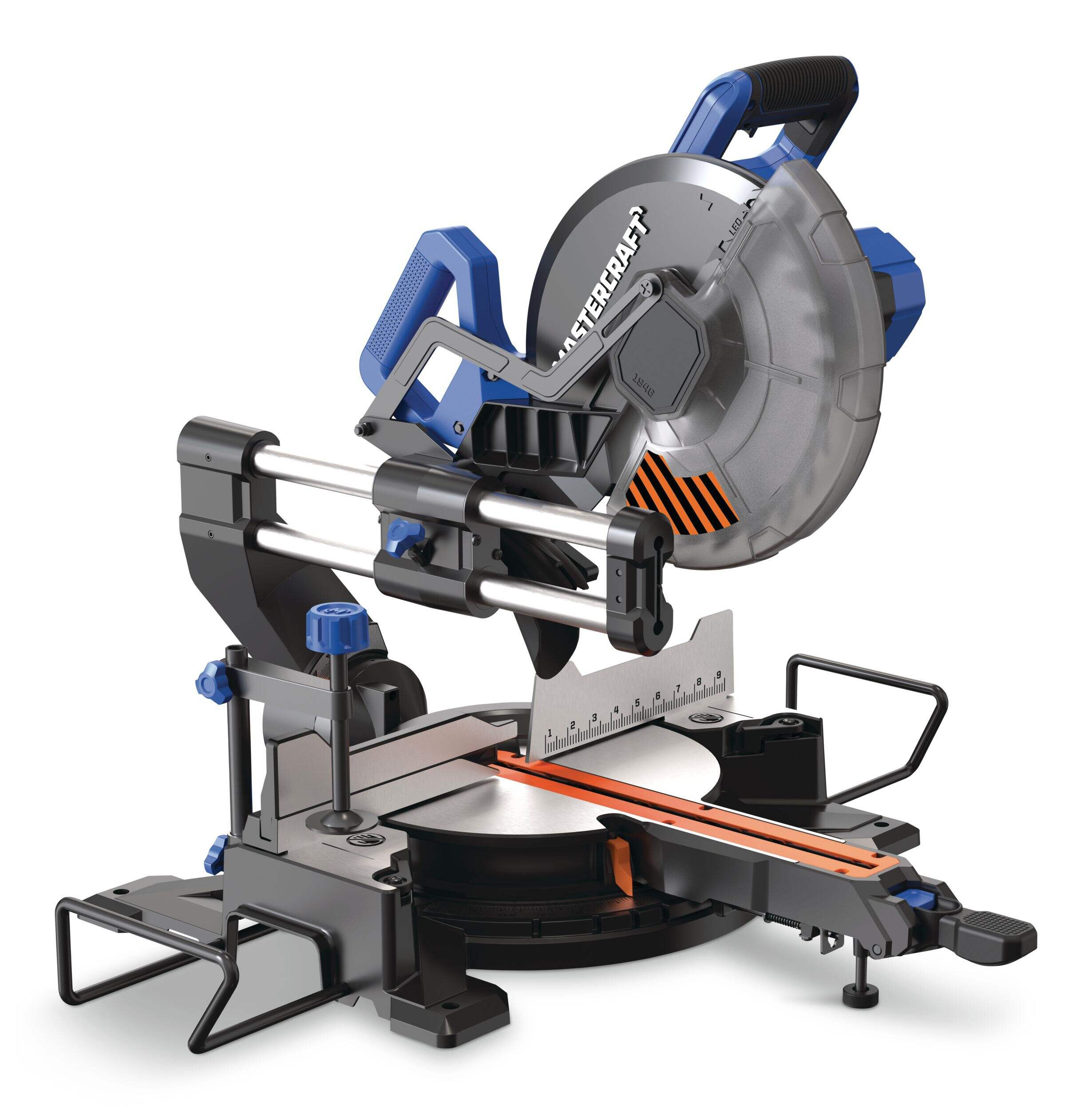 Mastercraft 15 Amp Sliding Compound Mitre Saw, 10-in Front_Three_Fourths_Angled_Right