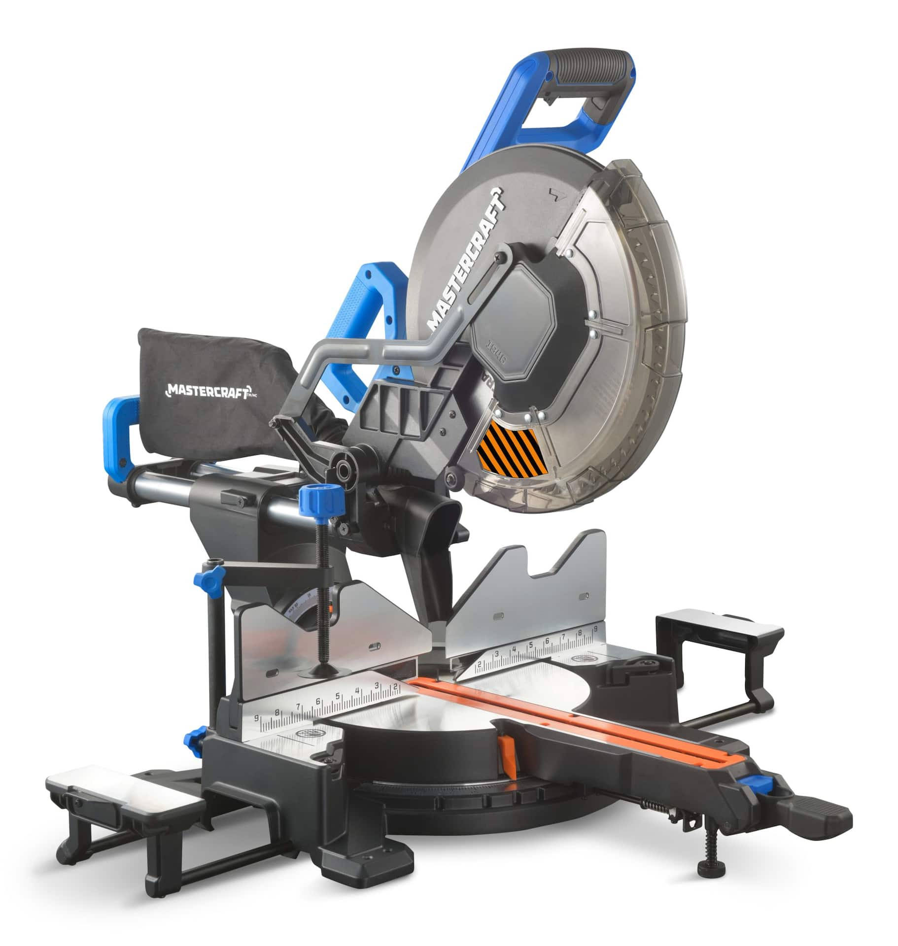 Mastercraft Dual-Bevel Sliding Mitre Saw with LED Light, 12-in ...