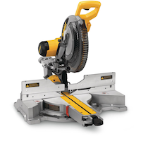 DEWALT DWS780 Dual-Bevel Sliding Mitre Saw , 12-in Front_Angled_Right