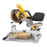 DEWALT 20V MAX 7-1/4-in Sliding Mitre Saw, Tool Only Front_Three_Fourths_Angled_Left