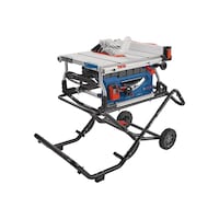 Bosch GTS15-10 15 Amp Jobsite Table Saw with Gravity-Rise Wheeled Stand, 10-in