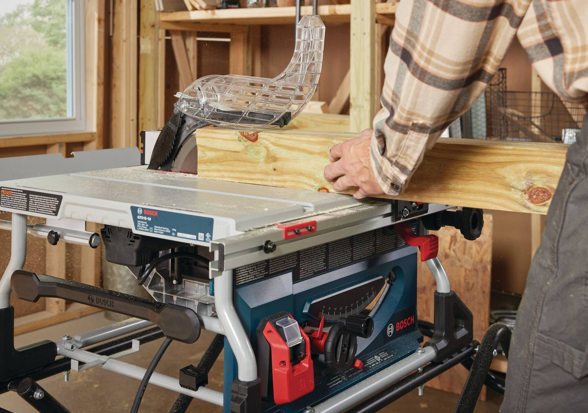 Bosch GTS15 10 15 Amp Jobsite Table Saw with Gravity Rise Wheeled Stand 10 in Canadian Tire