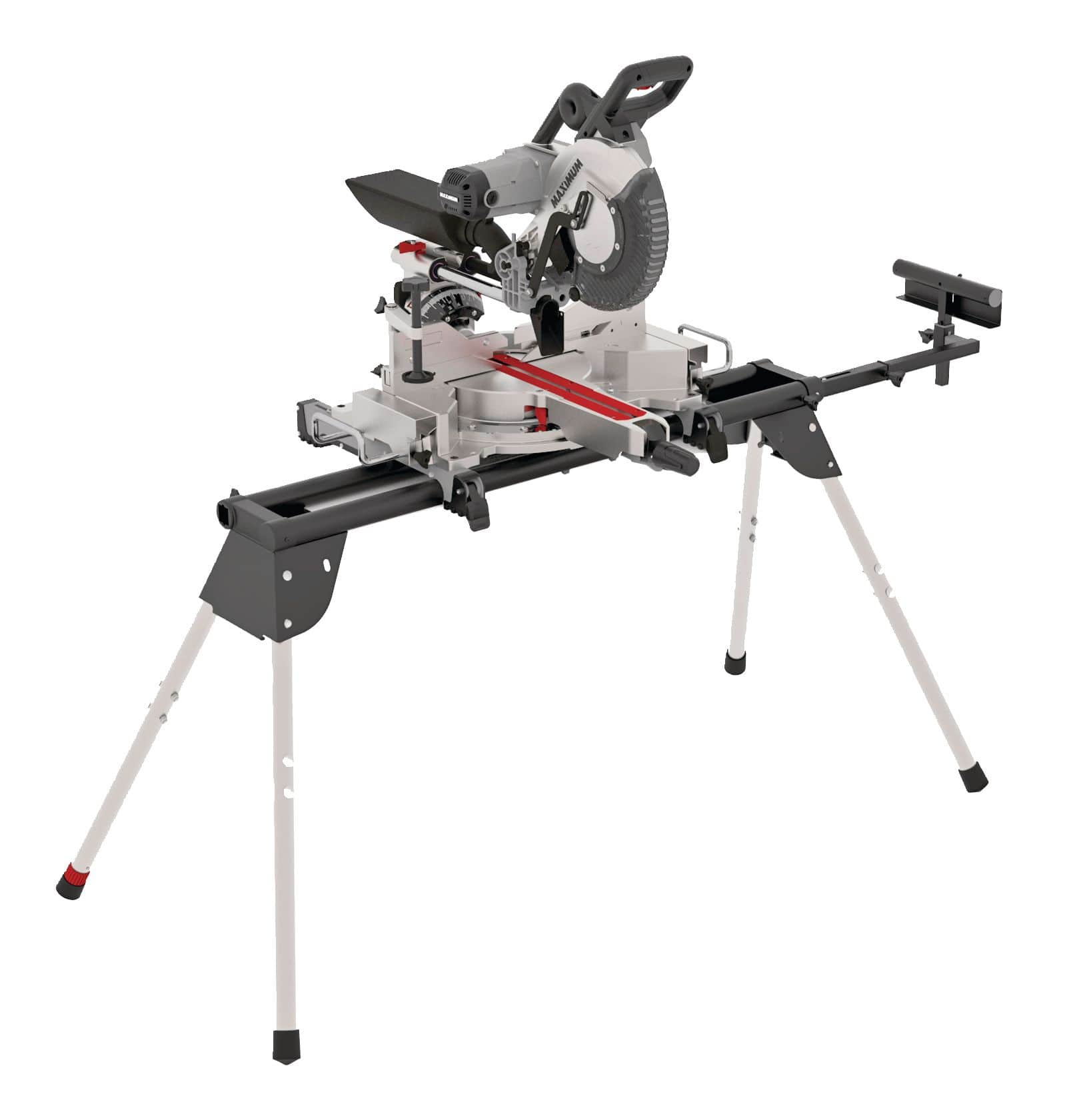 MAXIMUM 15 Amp Dual-Bevel Sliding Mitre Saw with Stand, 10-in ...