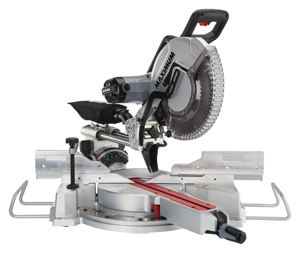 MAXIMUM 15 Amp Corded Dual-Bevel Sliding Mitre Saw, 12-in Canadian Tire
