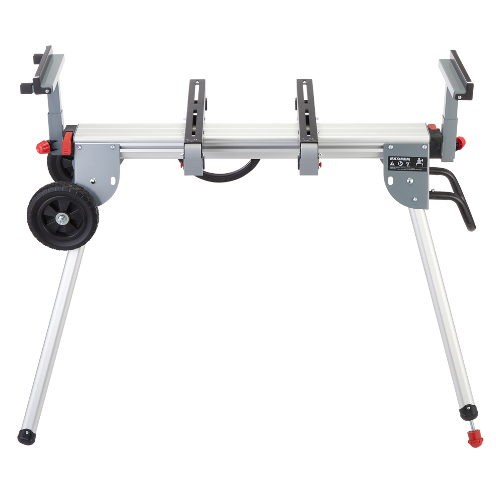 MAXIMUM Aluminum HeavyDuty Mitre Saw Stand, Lightweight, 8.2ft