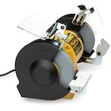 Meuleuse d'établi industrielle en fonte DeWALT DW758, 3/4 HP, roue de 8 po de diamètre Front_Angled_Right