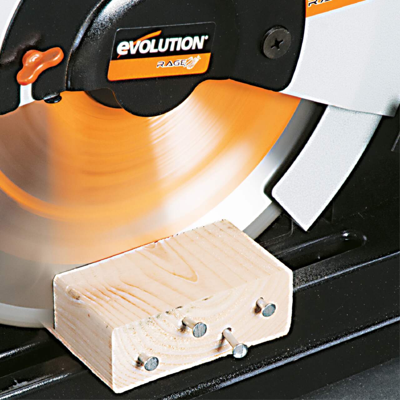 Evolution Chop Saw with 14-in Multi-Material Cutting Blade