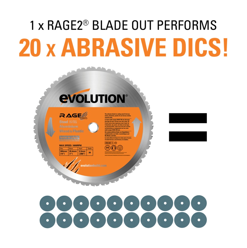 Evolution Chop Saw with 14in MultiMaterial Cutting Blade Canadian Tire