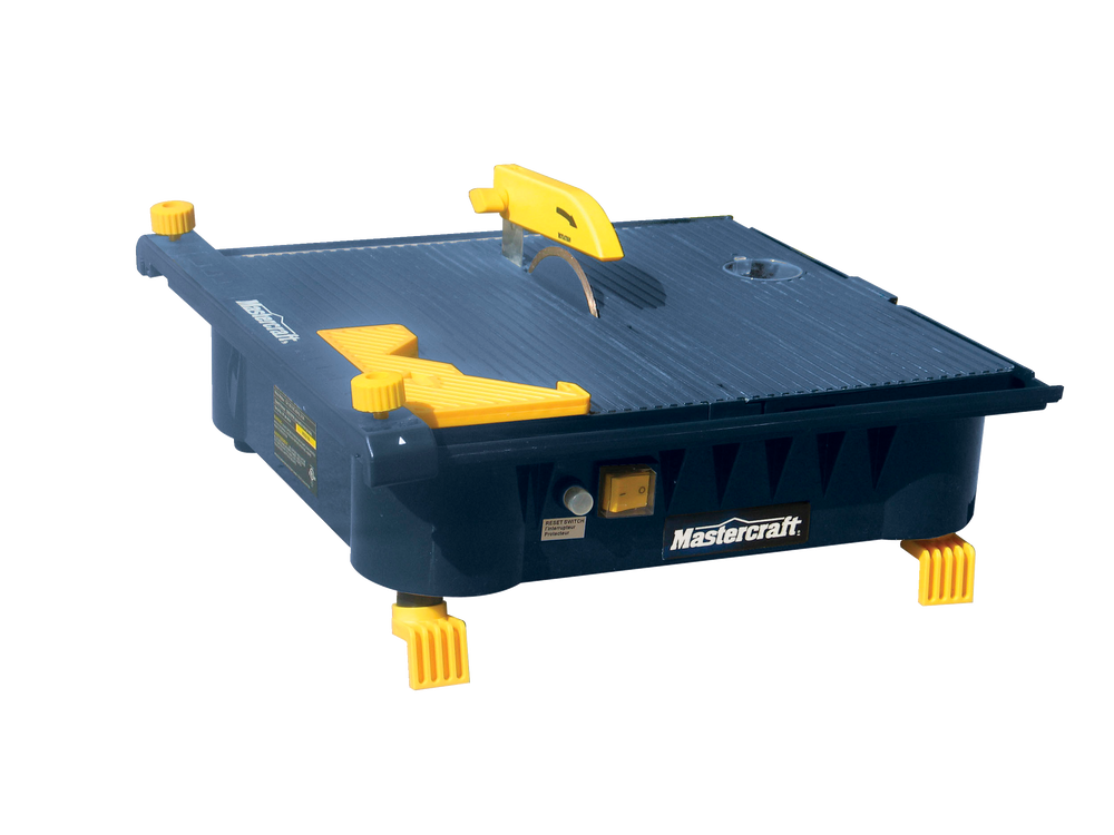 Mastercraft Wet Tile Saw with Bonus Blades Canadian Tire