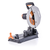 Evolution R355CPS 15 Amp Chop Saw with 14-in Multi-material Cutting Blade Front_Angled_Left