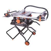 Evolution RAGE5-S 15 Amp Table Saw with Multi-Material 28-T Blade, 10-in 15 Amp Table Saw, with Multi-Material 28-T Blade 10-in Front_Three_Fourths_Angled_Left