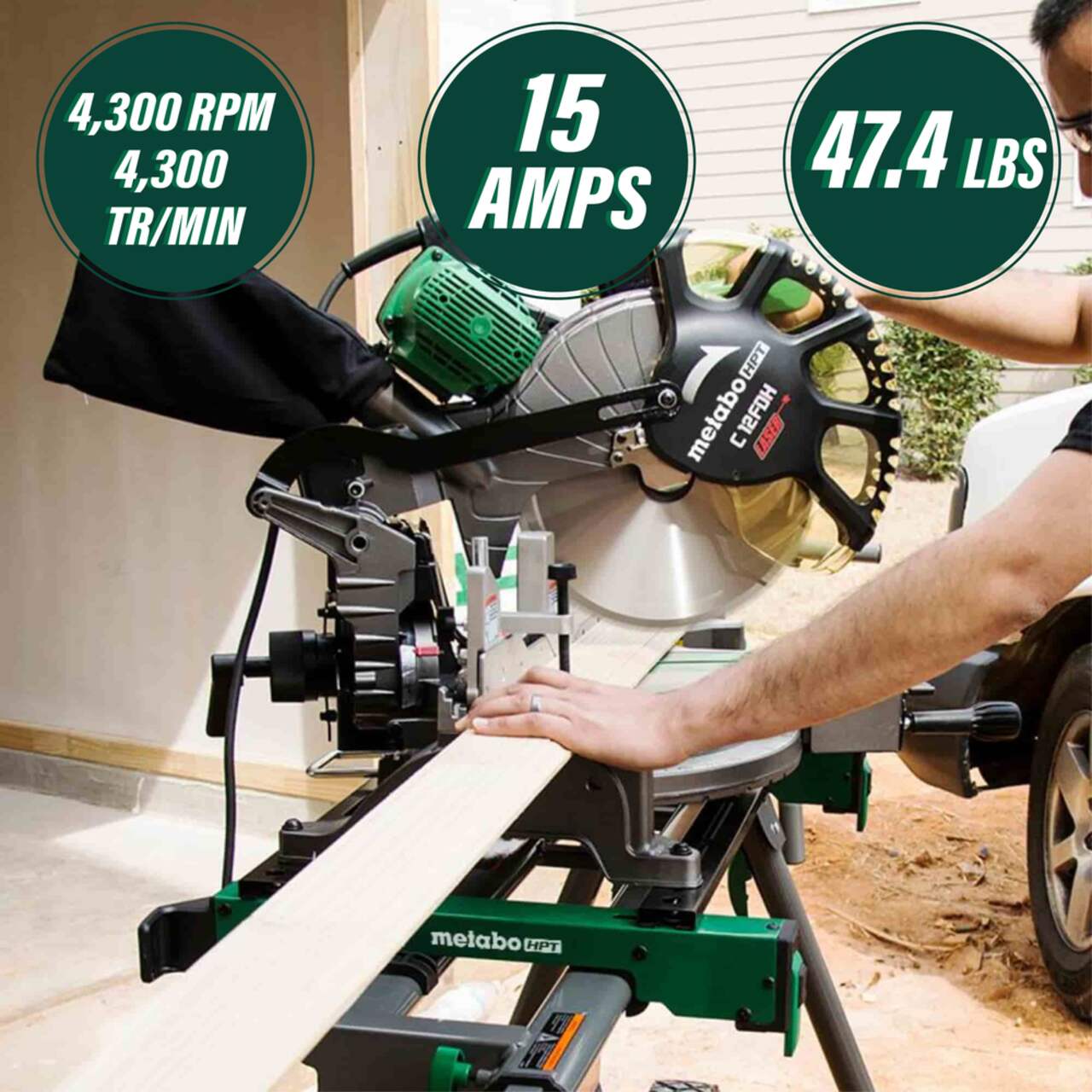 Metabo hpt on sale mitre saw