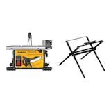DeWalt DWE7485WS 15 Amp Compact Jobsite Table Saw with Stand, 8-1/4-in Front_Flat