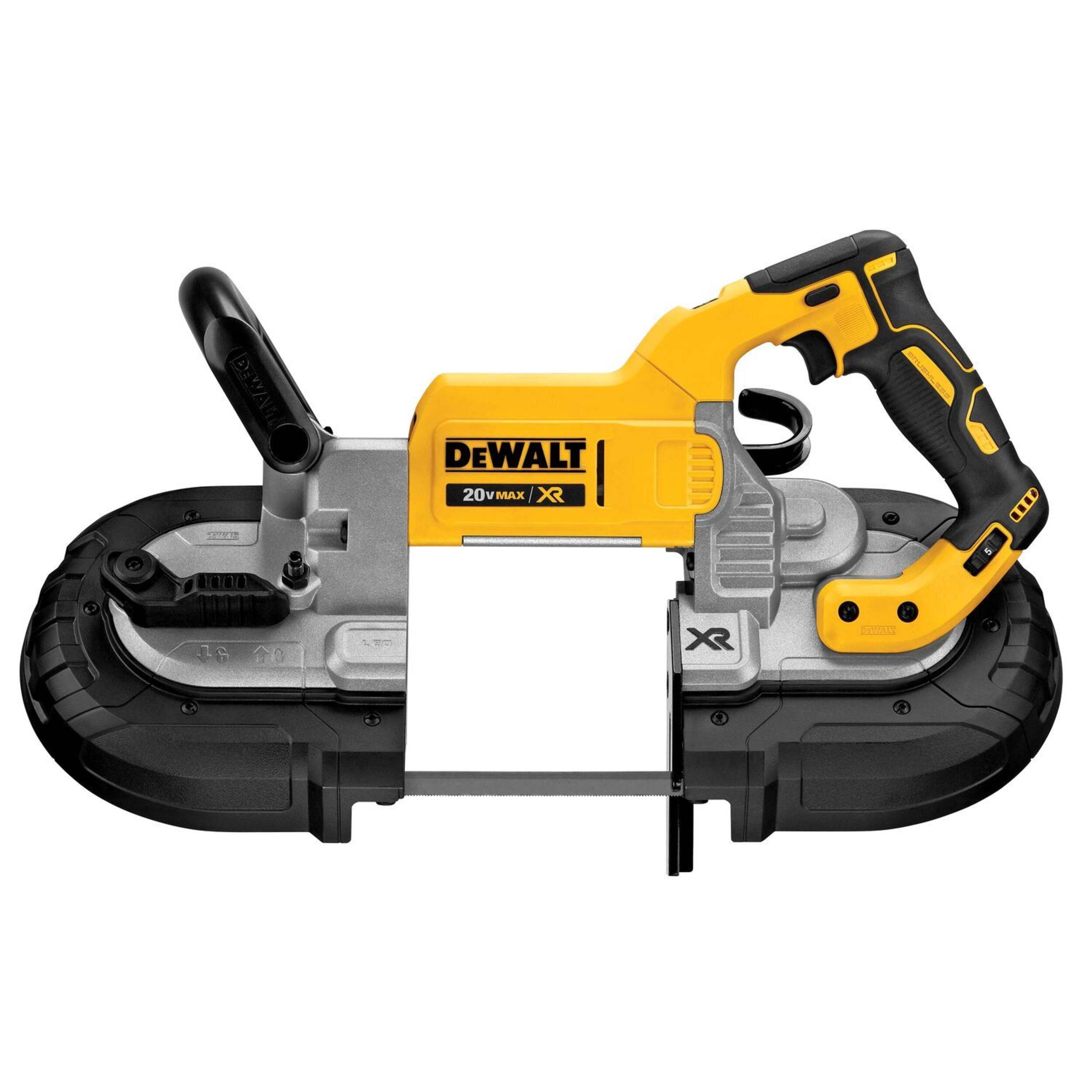 Scie à ruban sans balais à coupe profonde DEWALT DCS374B 20V MAX XR, outil seulement Front_Elevated
