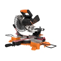 WORX NITRO 20V Sliding Miter Saw with Work-Holding Clamp, 7-1/4-in (Tool Only) Front_Three_Fourths_Angled_Left