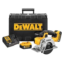 DEWALT DCS373P2 20V MAX Li-Ion 5-1/2-in Metal Cutting Saw Kit Front_Three_Fourths_Angled_Right