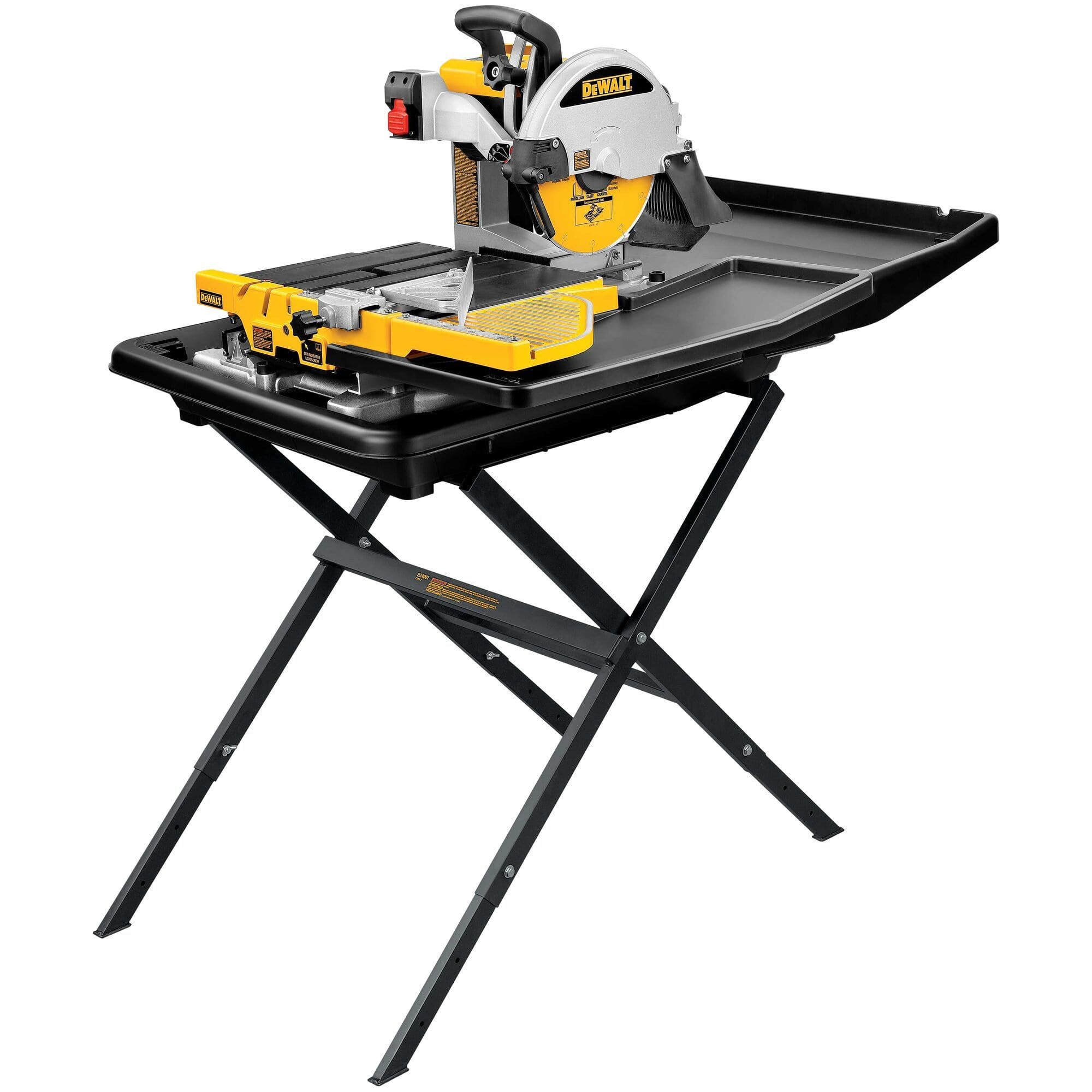 DEWALT D24000S-A 10-in Portable Wet Tile Saw with Stand