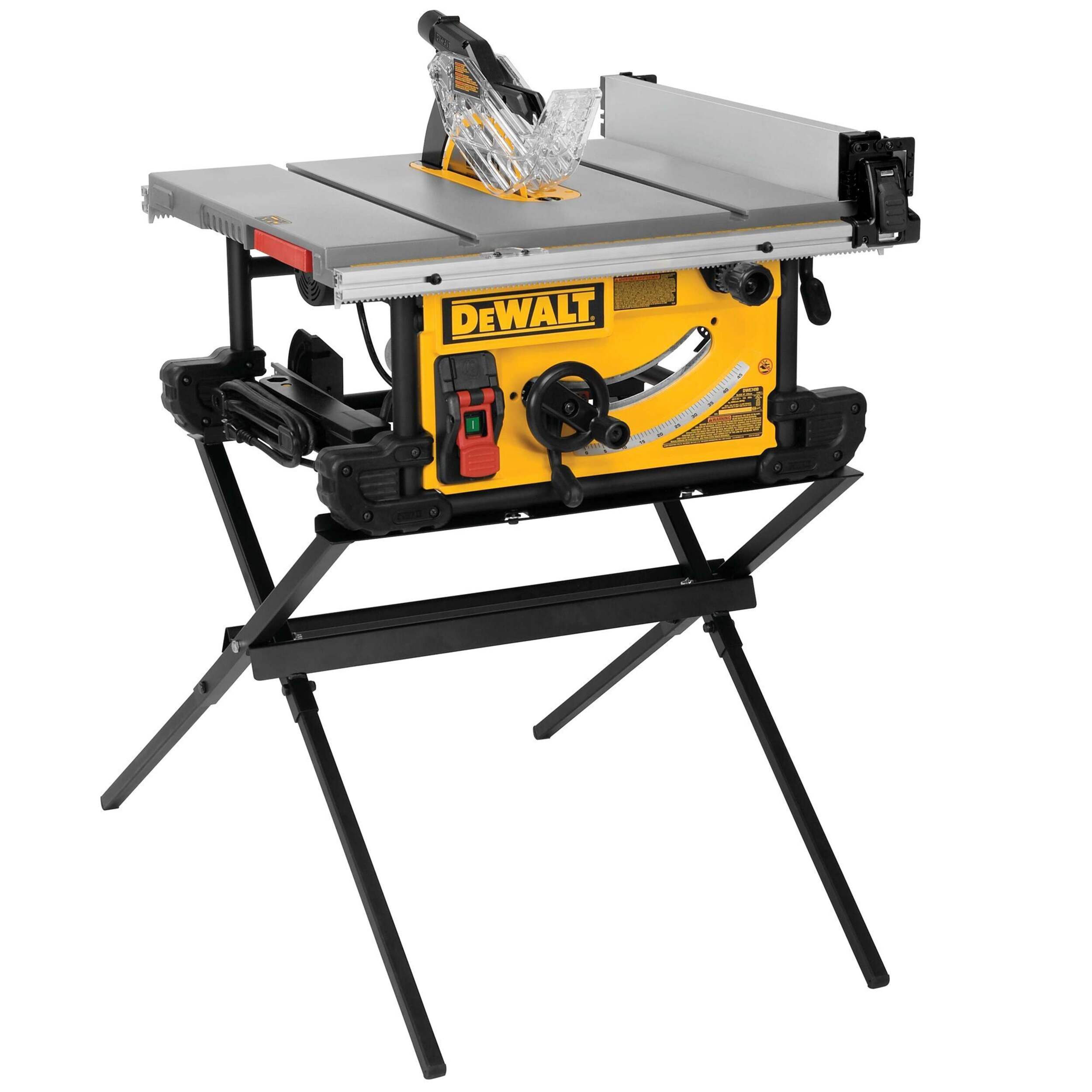 DEWALT DWE7491X 10-in Jobsite Table Saw with Stand Front_Three_Fourths_Angled_Right
