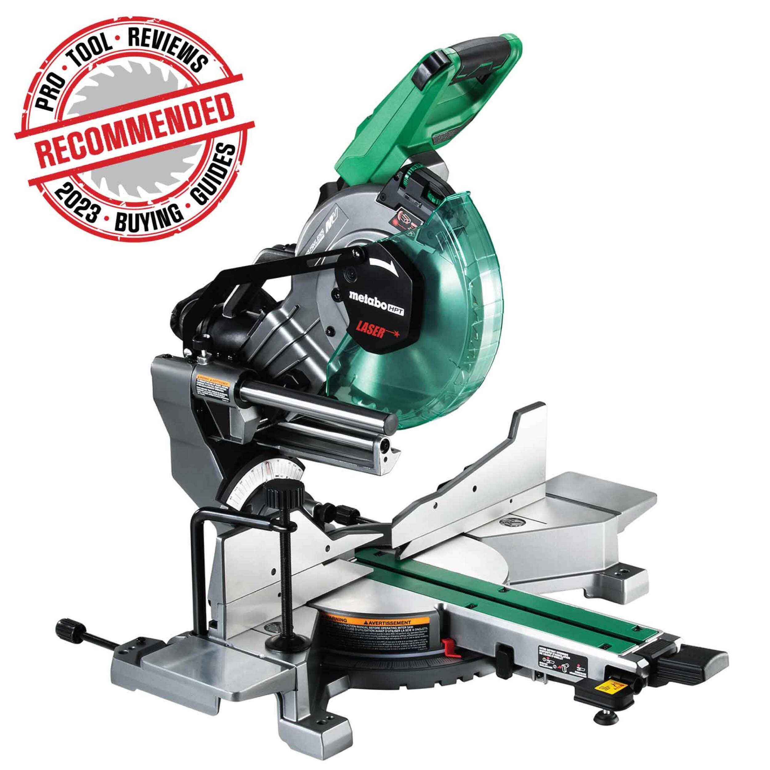 Metabo HPT 36V Brushless 10in DB Sliding Miter Saw with Adapter