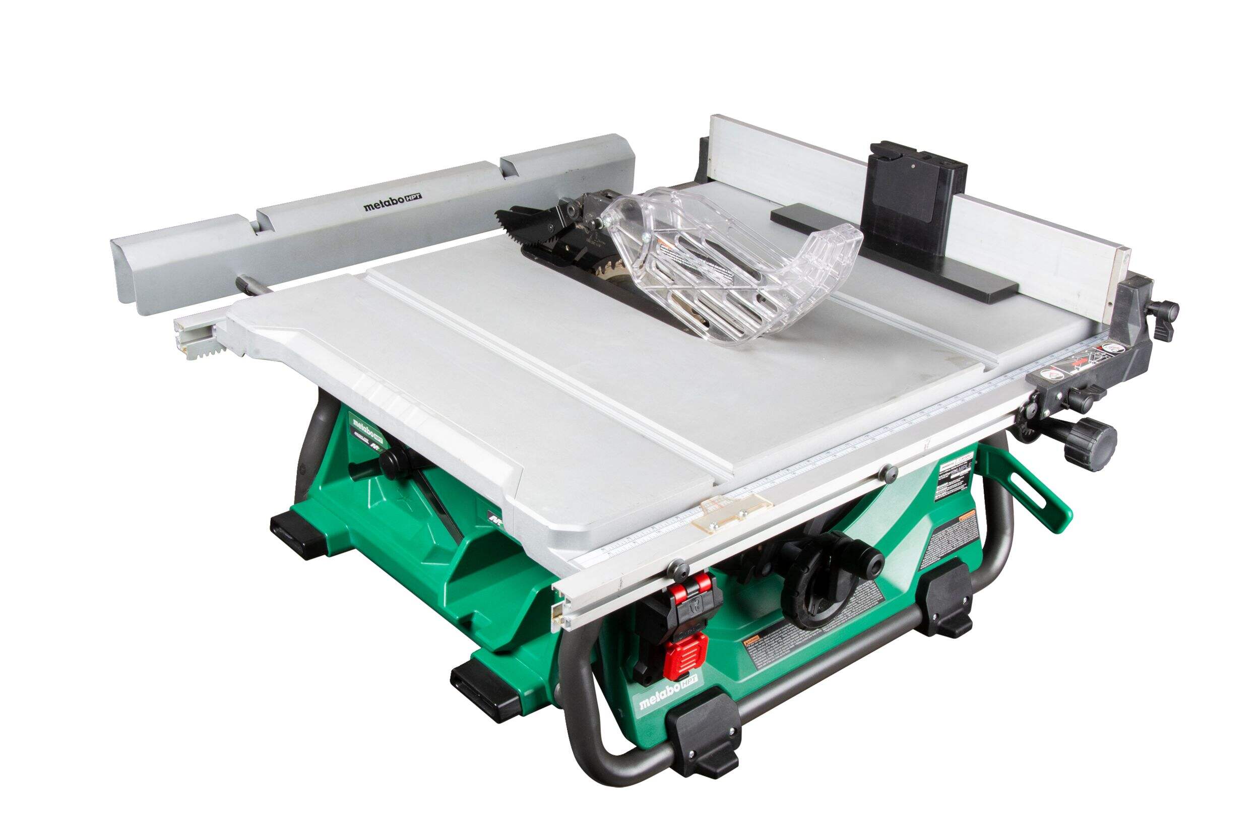 Banc de scie d'établi portatif Metabo HPT, 36 V, 10 po (outil seul) Front_Three_Fourths_Angled_Right