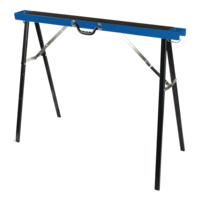 Mastercraft Metal Sawhorse, 300-lbs capacity, 31H x 39L-in
